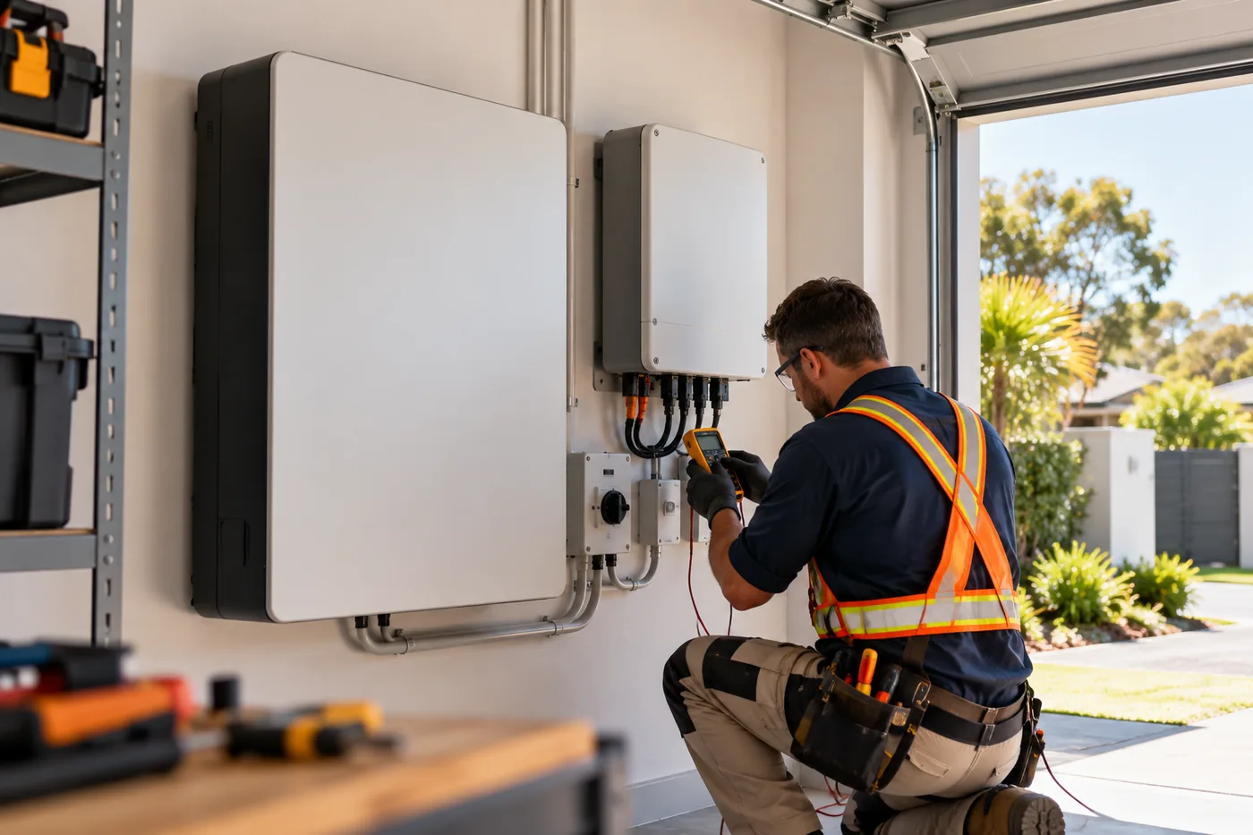 Home battery installation